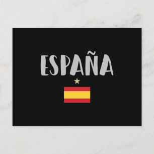 Spain Soccer Football Fan Shirt Flag Postcard