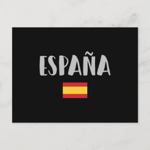 Spain Soccer Football Fan Shirt Flag Postcard
