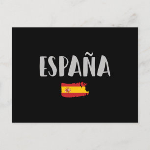 Spain Soccer Football Fan Shirt Flag Postcard