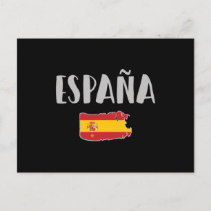 Spain Soccer Football Fan Shirt Flag Postcard