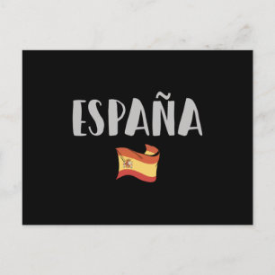 Spain Soccer Football Fan Shirt Flag Postcard