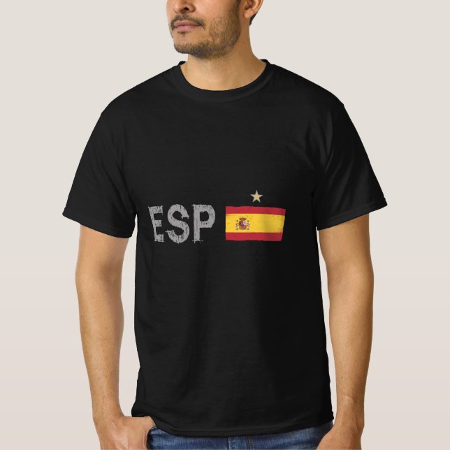 Spain Soccer Football Fan Shirt Spanish Flag (Front)