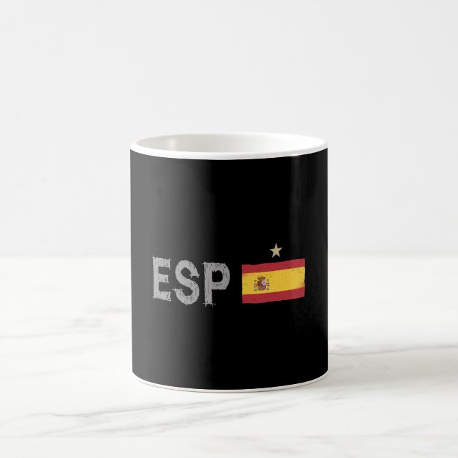 Spain Soccer Football Fan Shirt Spanish Flag Coffee Mug (Center)