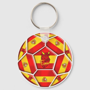 Spain Soccer Key Ring