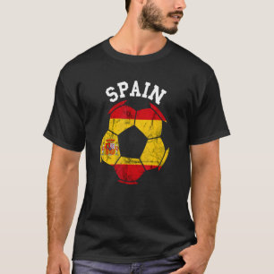 Spain Spain Soccer Ball Spanish Roots Spanish Flag T-Shirt