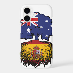 Spain Spanish Australian Australia Tree Roots Flag