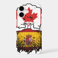 Spain Spanish Canadian Canada Tree Roots Flag