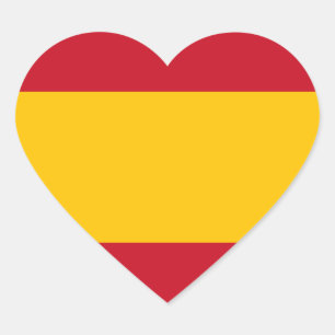 Spain/Spanish (Civil) Heart Flag Heart Sticker