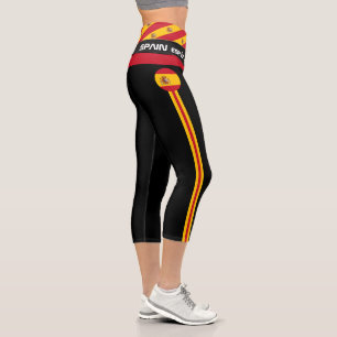 Spain & Spanish Flag fashion, Fitness, Sports Cap Capri Leggings