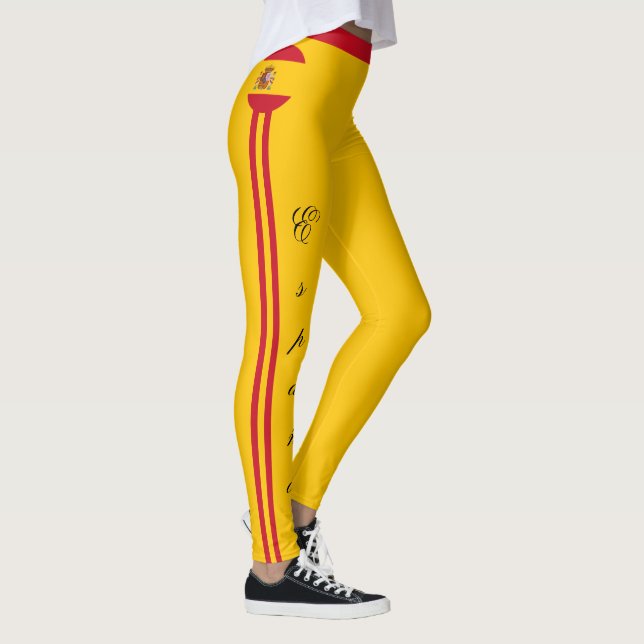 Spain & Spanish Flag fashion, travel/sport fans Le Leggings (Right)