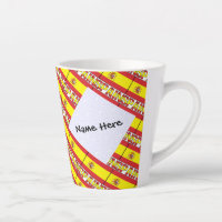 Spain Spanish Flag Tiled Personalised