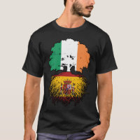 Spain Spanish Irish Ireland Tree Roots Flag