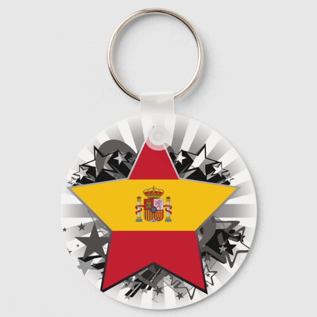 Spain Star Key Ring (Front)