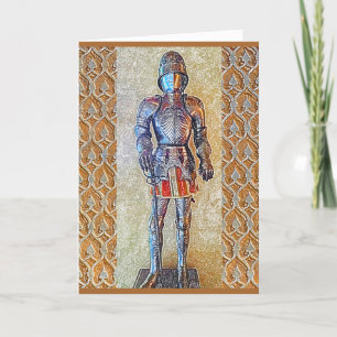 Spain-Suit of Armour-Coloured Pencil Card