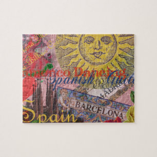 Spain Sunshine Spanish Travel Art Jigsaw Puzzle