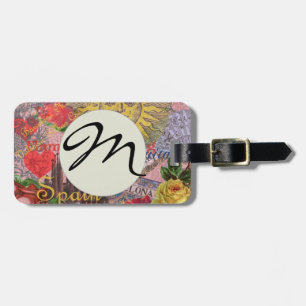 Spain Sunshine Spanish Travel Art Luggage Tag
