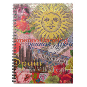 Spain Sunshine Spanish Travel Art Notebook