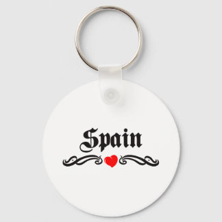 Spain Tattoo Style Key Ring