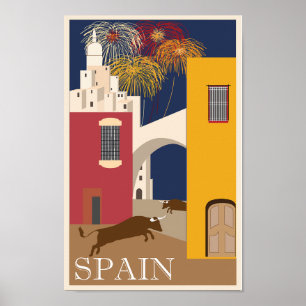 Spain Travel Poster Vintage