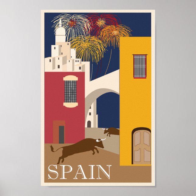 Spain Travel Poster Vintage (Front)