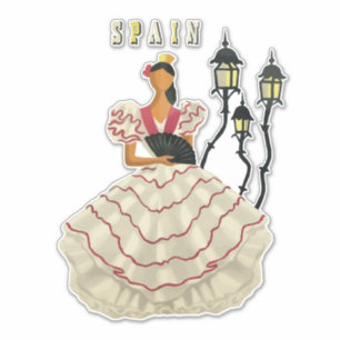 Spain Travel Spanish Flamenco Dancer woman Art  