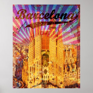 Spain Vintage Barcelona Poster