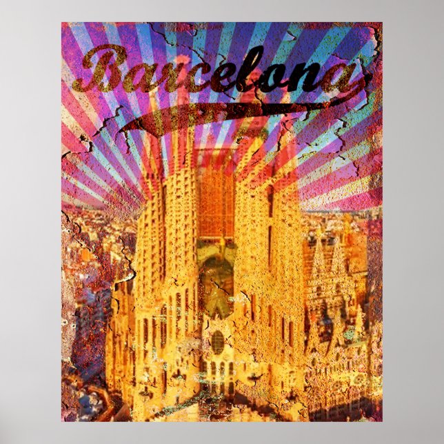 Spain Vintage Barcelona Poster (Front)