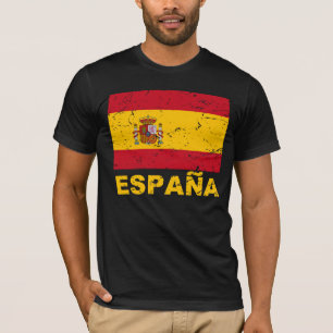 Spain Vintage Flag T-Shirt