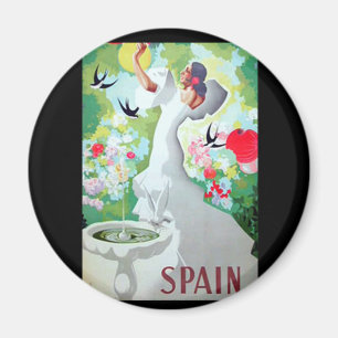 Spain Vintage Image Magnet