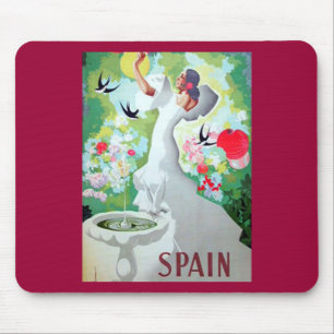 Spain Vintage Image Mouse Pad