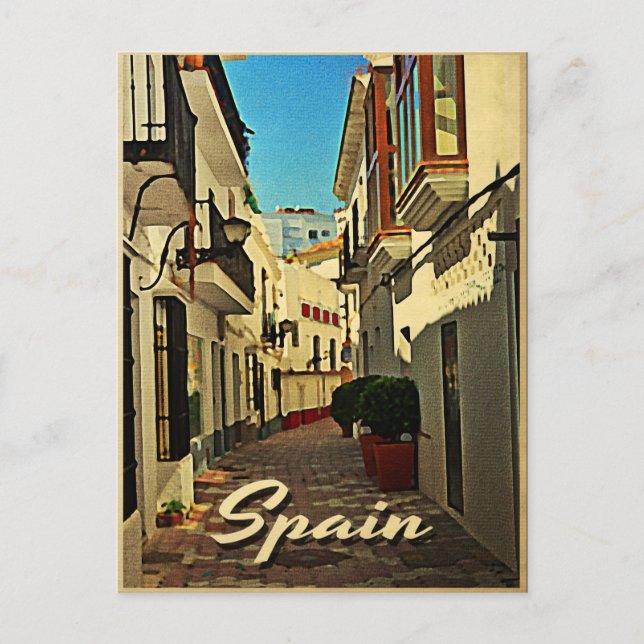 Spain Vintage Travel Postcard (Front)