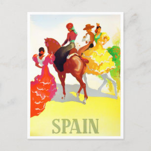 Spain vintage travel postcard