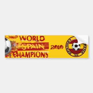 Spain World Champions Grunge 2010 Gift Bumper Sticker