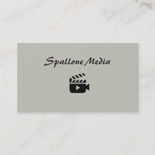 Spallone Media Productions Business Card (Front)