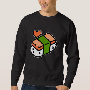 Spam Musubi Food Instruction Diagram Japanese Hawa Sweatshirt