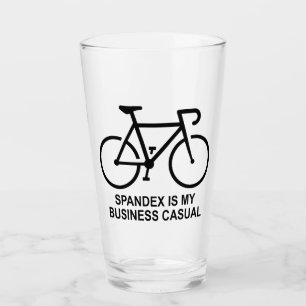 Spandex Is My Business Casual Cycling Glass