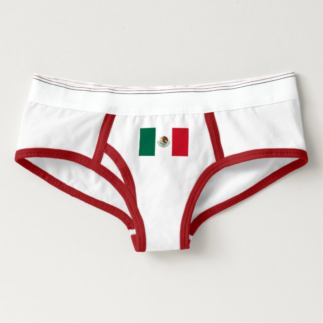 Spandex women underwear with Mexico flag (Front)
