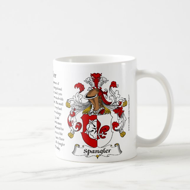 Spangler, the Origin, the Meaning and the Crest Coffee Mug (Right)