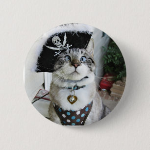 Spangles says "Aye Aye Captain!" 6 Cm Round Badge