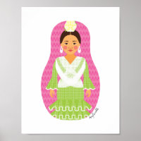 Spaniard Matryoshka Poster
