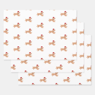 Spaniel Dog Christmas Wrapping Paper Sheet