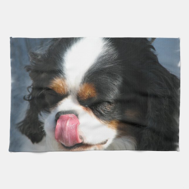 Spaniel Dog Kitchen Towel (Horizontal)