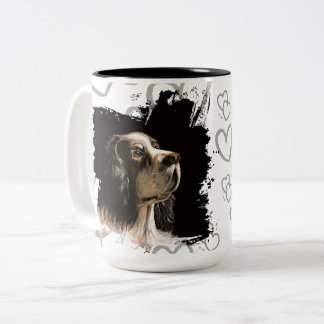Spaniel dog love mug