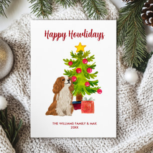 Spaniel Happy Howlidays Card
