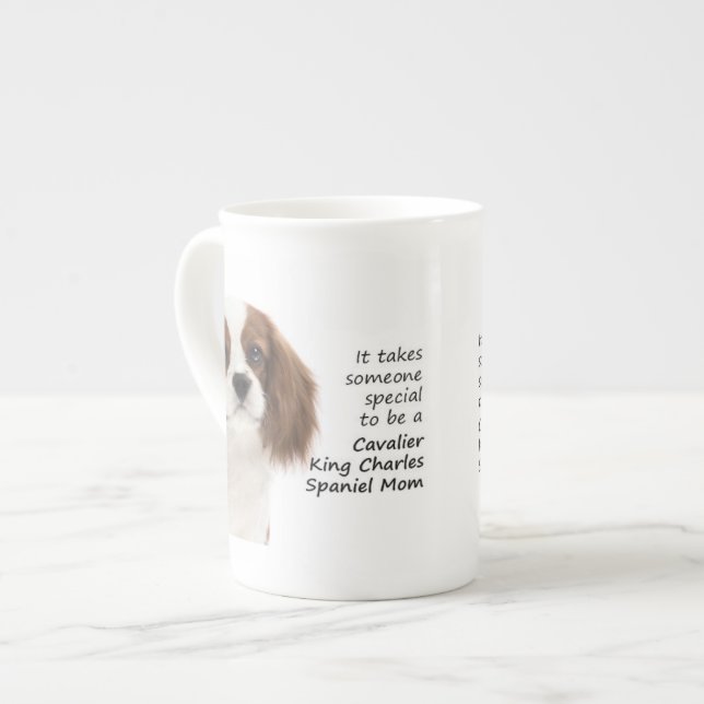 Spaniel Mum Bone China Mug (Front Left)