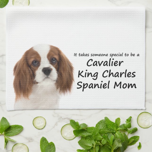 Spaniel Mum Kitchen Towel (Folded)