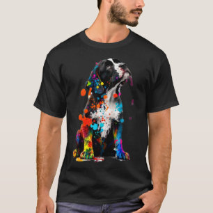 Spaniel Puppy Dog Paint Splatter Puppy Dog T-Shirt