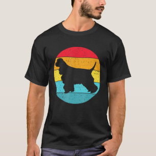 Spaniel Vintage Dog 80s 70s Style T-Shirt