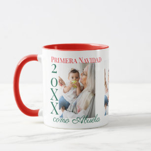 Spanish 1st Christmas as Grandma Custom 3 Photo Mug