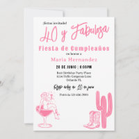 Spanish 40 y Fabulosa Western Fiesta Birthday